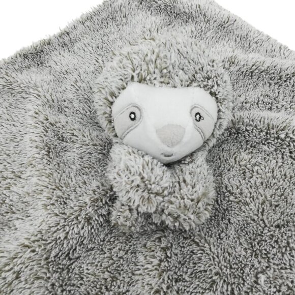 Carters Sloth Gray Brown Lovey Lovie Security Blanket Plush Blankie Furry Fuzzy - Picture 6 of 9